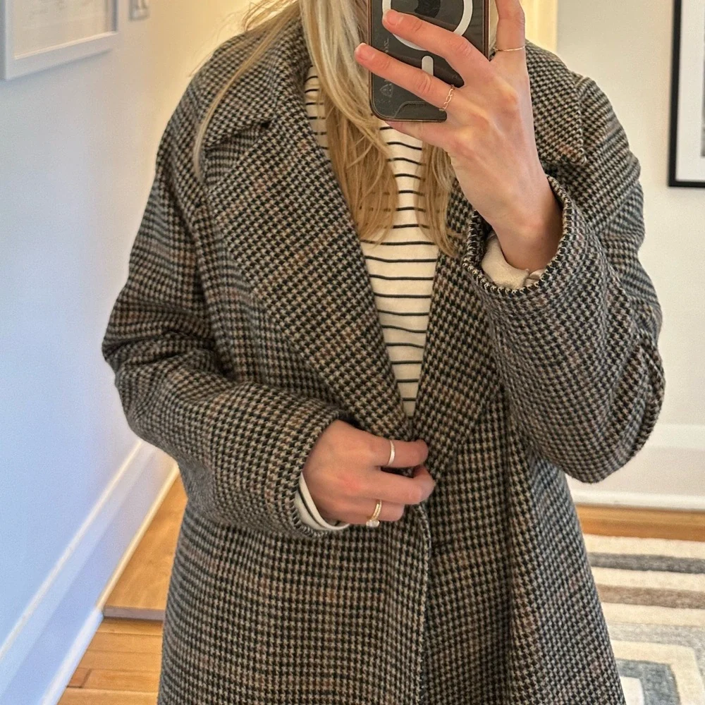 OAK + FORT Plaid Jacket - Picture 1 of 7